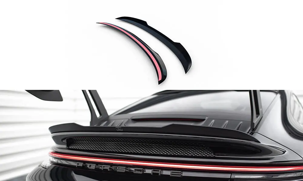 Hekkspoiler (nedre) Porsche 911 (992) GT3 2021 - > | Glossy Black Edition – bilde 2