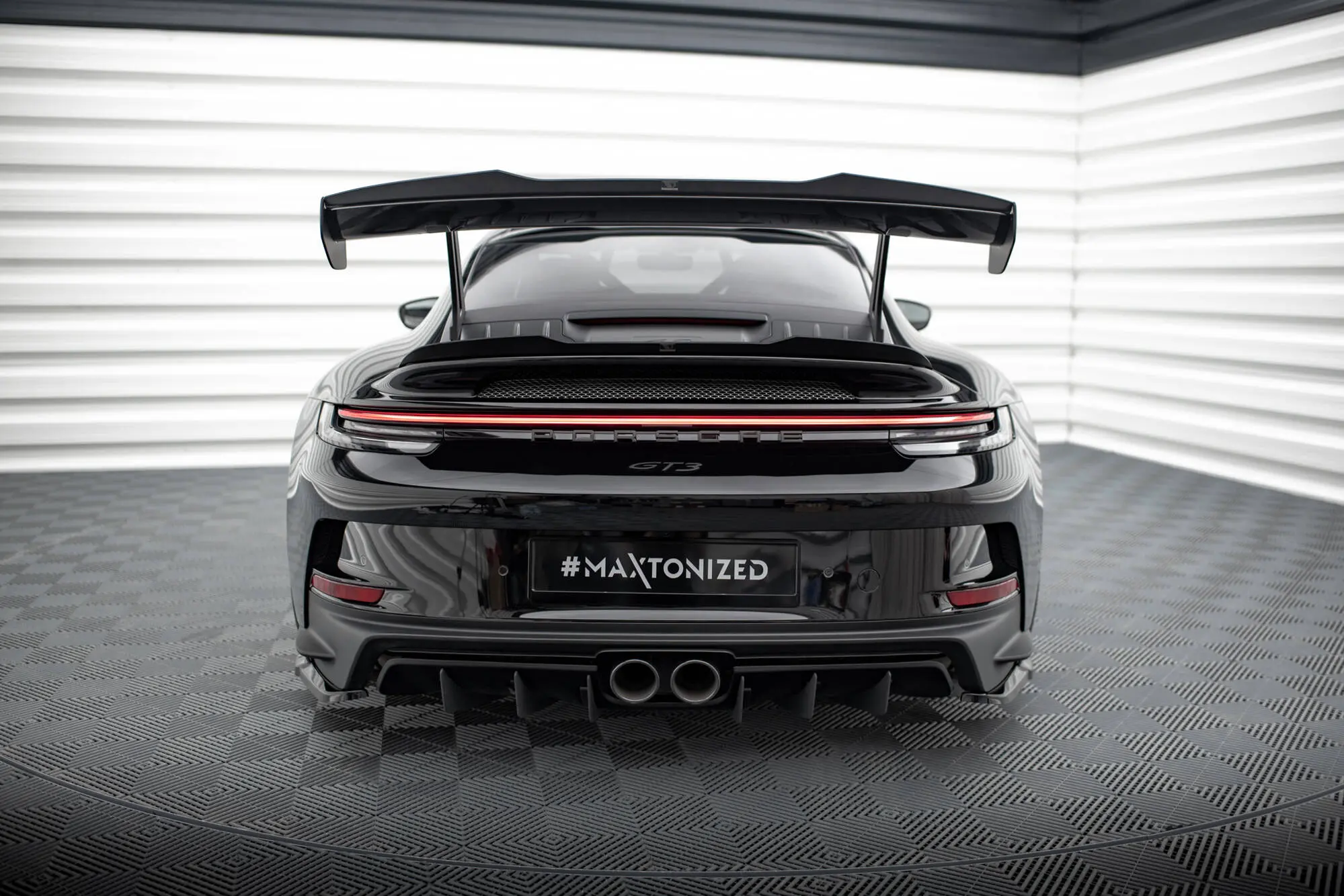 Hekkspoiler (nedre) Porsche 911 (992) GT3 2021 - > | Glossy Black Edition – bilde 5