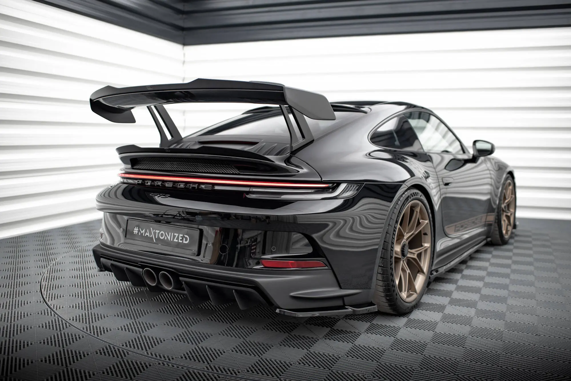 Hekkspoiler (ØVRE) Porsche 911 (992) GT3 2021 - > | Glossy Black Edition – bilde 5