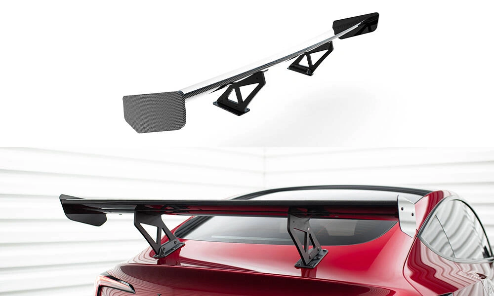 Hekkspoiler Tesla Model 3 2017 -> │ Carbon High Wing Trunk Spoiler