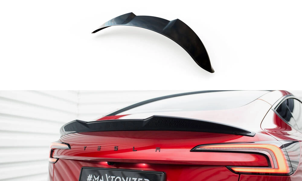 Hekkspoiler Tesla Model 3 Highland 2023 -> │ Glossy Black Edition Image 1