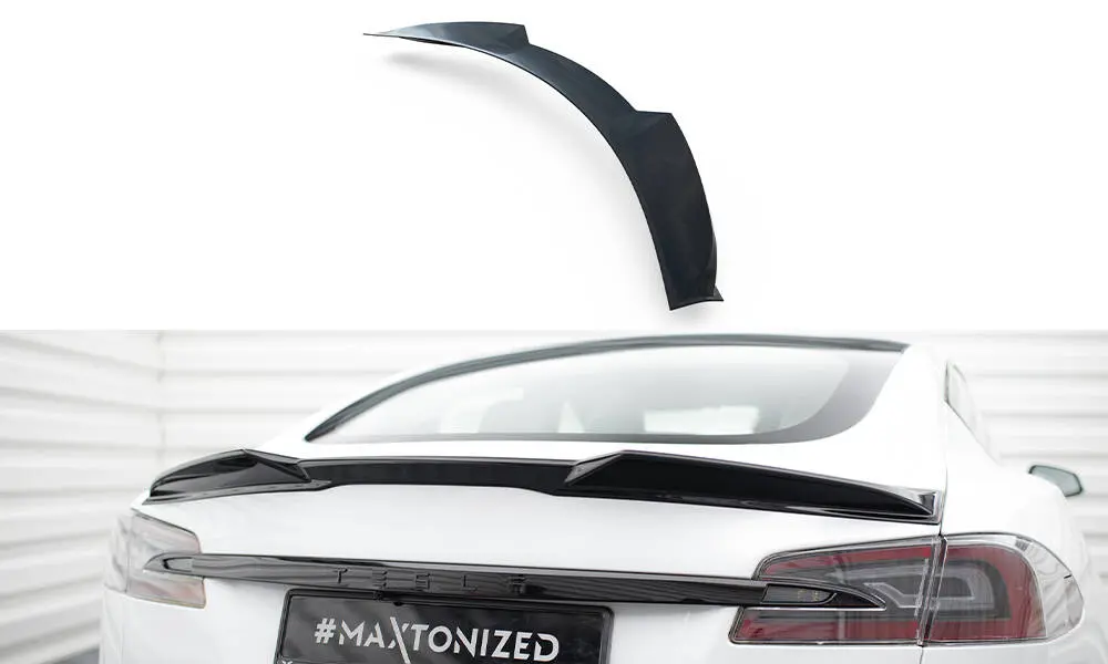 Hekkspoiler Tesla Model S Plaid 2021 -> │ Black Edition