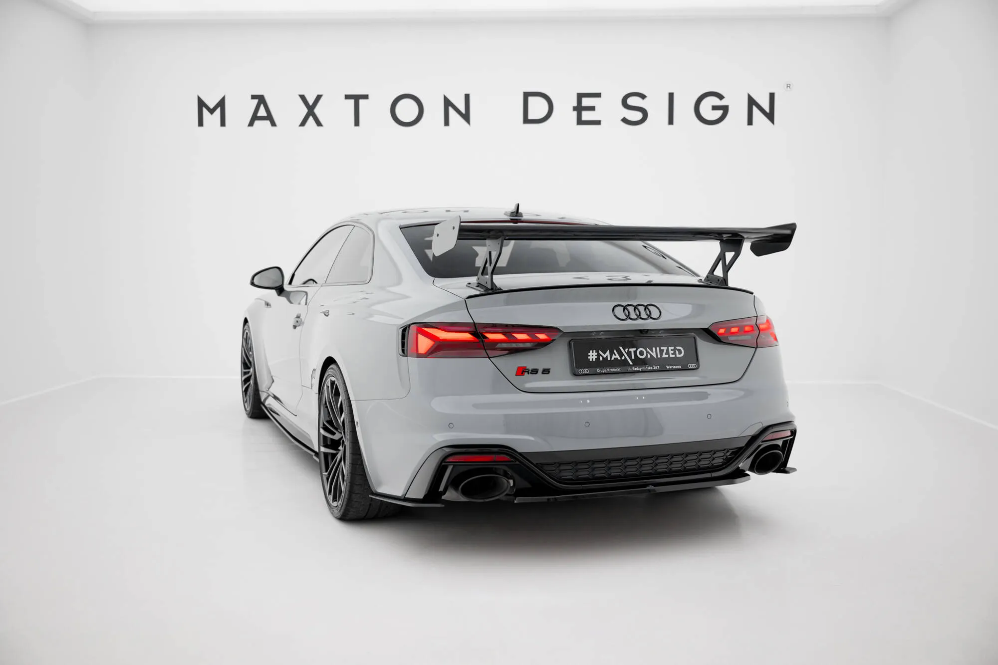 Hekkspoiler V.1 med ytre bøyler Audi A5 (F5 Facelift) 2019-2024 | Carbon Fiber Edition – bilde 3
