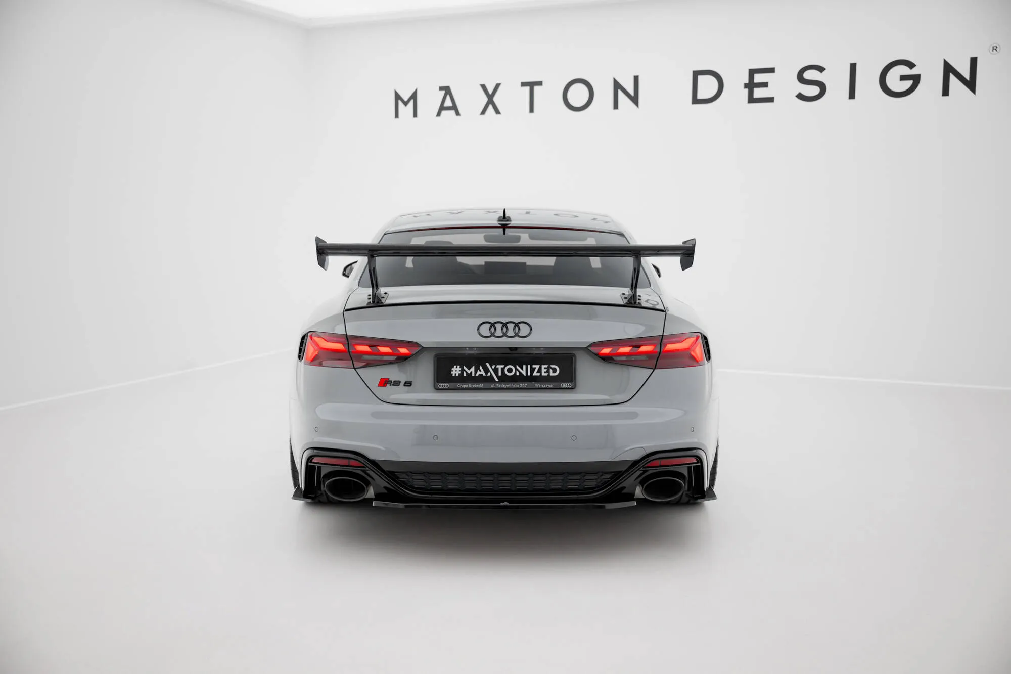 Hekkspoiler V.1 med ytre bøyler Audi A5 (F5 Facelift) 2019-2024 | Carbon Fiber Edition – bilde 4