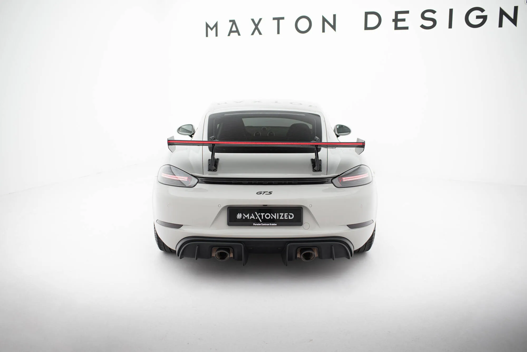 Hekkspoiler V.2 med svanehals med LED Porsche Cayman 2016-2026 | Carbon Fiber Edition – bilde 10