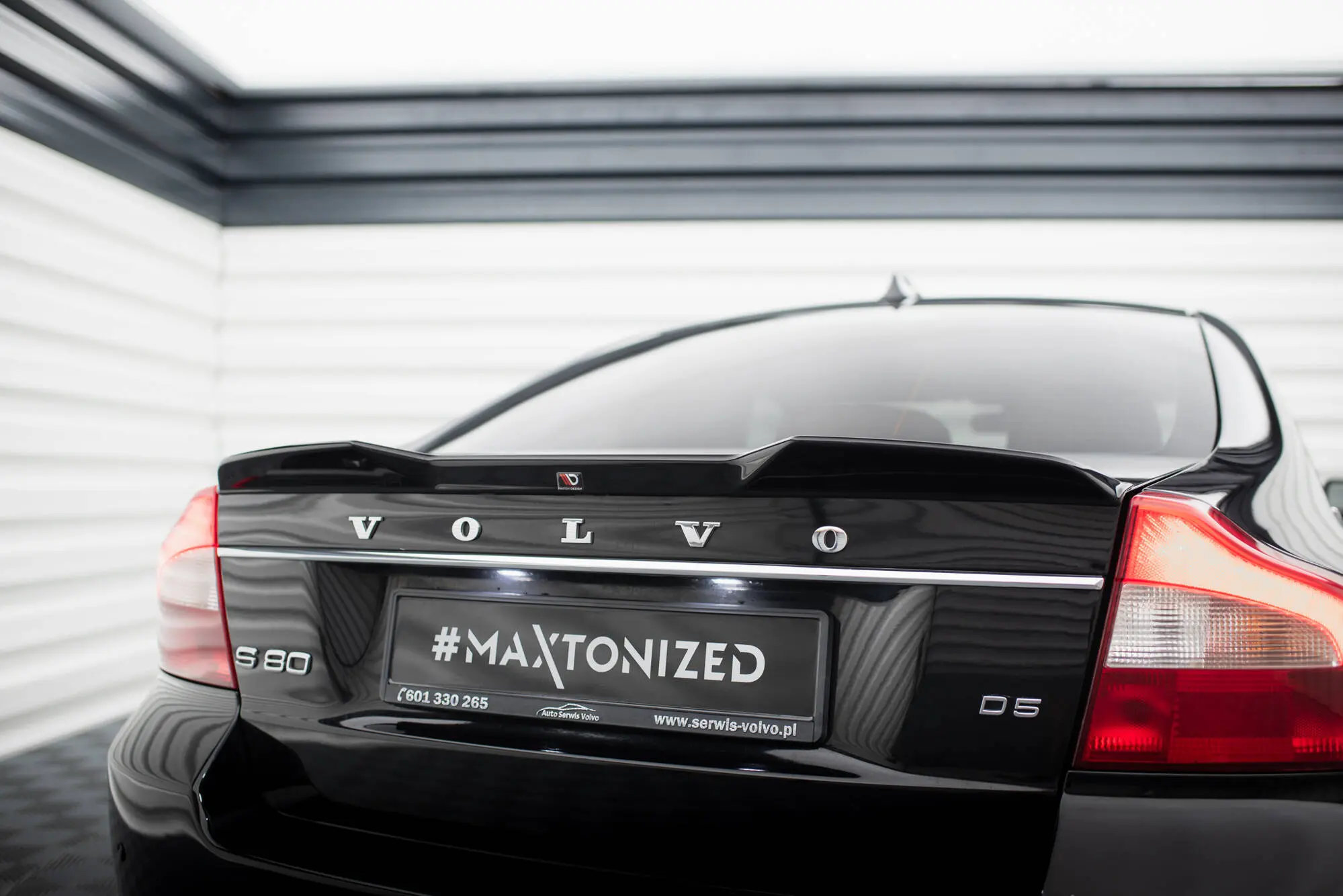 Hekkspoiler Volvo S80 II 2006 - 2010 | 3D Glossy Black Edition