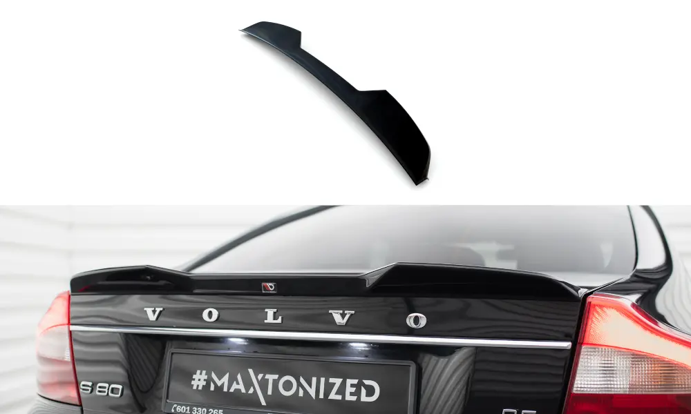 Hekkspoiler Volvo S80 II 2006 - 2010 | 3D Glossy Black Edition – bilde 2