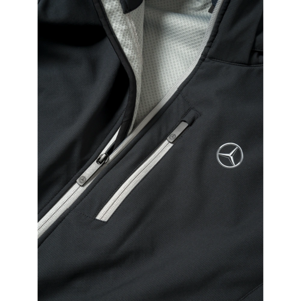 Herrejakke Softshell Mercedes-Benz │ Svart / sølvgrå – Genuine® - strl. L – bilde 2