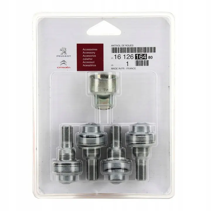 Hjulbolter med tyverisikring Citroën / Peugeot / Opel - sett 4 stk. Image 5