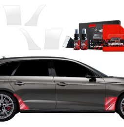 Hjulbuebeskyttere bak Audi A4 2019 - 2024 │ PPF beskyttelsesfolie Gjennomsiktig BodyShield