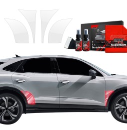 Hjulbuebeskyttere bak Audi Q3 2018 - 2025 │ PPF beskyttelsesfolie Gjennomsiktig BodyShield
