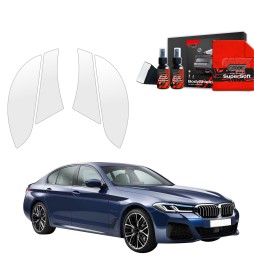 Hjulbuebeskyttere bak BMW 5 (G30) 2023 - 2025 │ PPF beskyttelsesfolie Gjennomsiktig BodyShield