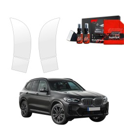 Hjulbuebeskyttere bak BMW X3 2021 - 2024 │ PPF beskyttelsesfolie Gjennomsiktig BodyShield