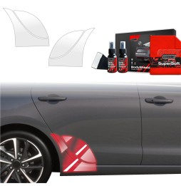 Hjulbuebeskyttere bak Hyundai i30 2020 - 2025 │ PPF beskyttelsesfolie Gjennomsiktig BodyShield