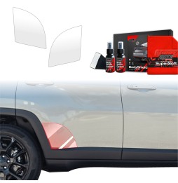Hjulbuebeskyttere bak Jeep Compass 2020 - 2024 │ PPF beskyttelsesfolie Gjennomsiktig BodyShield