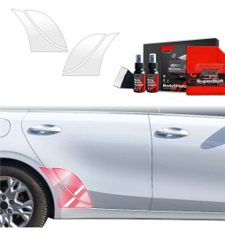 Hjulbuebeskyttere bak Kia Ceed 2021 - 2025 │ PPF beskyttelsesfolie Gjennomsiktig BodyShield