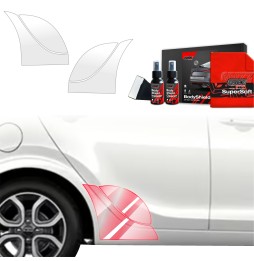 Hjulbuebeskyttere bak Kia Picanto 2023 - 2025 │ PPF beskyttelsesfolie Gjennomsiktig BodyShield
