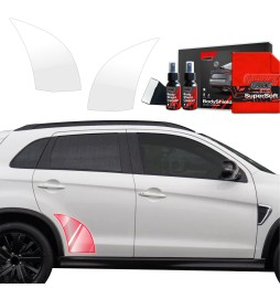 Hjulbuebeskyttere bak Mitsubishi ASX Facelift 2024 - 2025 │ PPF beskyttelsesfolie Gjennomsiktig BodyShield
