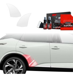 Hjulbuebeskyttere bak Nissan Qashqai III 2021 - 2024 │ PPF beskyttelsesfolie Gjennomsiktig BodyShield