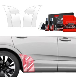 Hjulbuebeskyttere bak Opel Grandland 2021 - 2024 │ PPF beskyttelsesfolie Gjennomsiktig BodyShield