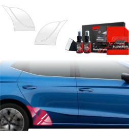 Hjulbuebeskyttere bak Seat Ibiza 2021 - 2025 │ PPF beskyttelsesfolie Gjennomsiktig BodyShield