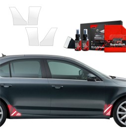 Hjulbuebeskyttere bak Skoda Octavia III 2017 - 2020 │ PPF beskyttelsesfolie Gjennomsiktig BodyShield
