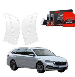 Hjulbuebeskyttere bak Skoda Octavia IV 2019 - 2024 │ PPF beskyttelsesfolie Gjennomsiktig BodyShield