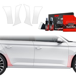Hjulbuebeskyttere bak Skoda Superb III 2015 - 2019 │ PPF beskyttelsesfolie Gjennomsiktig BodyShield