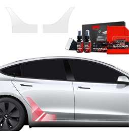 Hjulbuebeskyttere bak Tesla Model 3 2021 - 2025 │ PPF beskyttelsesfolie Gjennomsiktig BodyShield