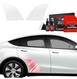 Hjulbuebeskyttere bak Tesla Model Y 2020 - 2024 │ PPF beskyttelsesfolie Gjennomsiktig BodyShield