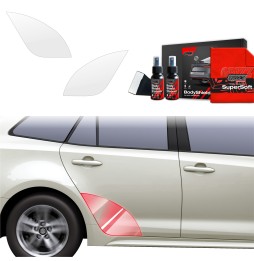 Hjulbuebeskyttere bak Toyota Corolla Facelift 2022 - 2025 │ PPF beskyttelsesfolie Gjennomsiktig BodyShield