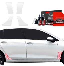 Hjulbuebeskyttere bak VW Golf VIII 2024 - 2025 │ PPF beskyttelsesfolie Gjennomsiktig BodyShield