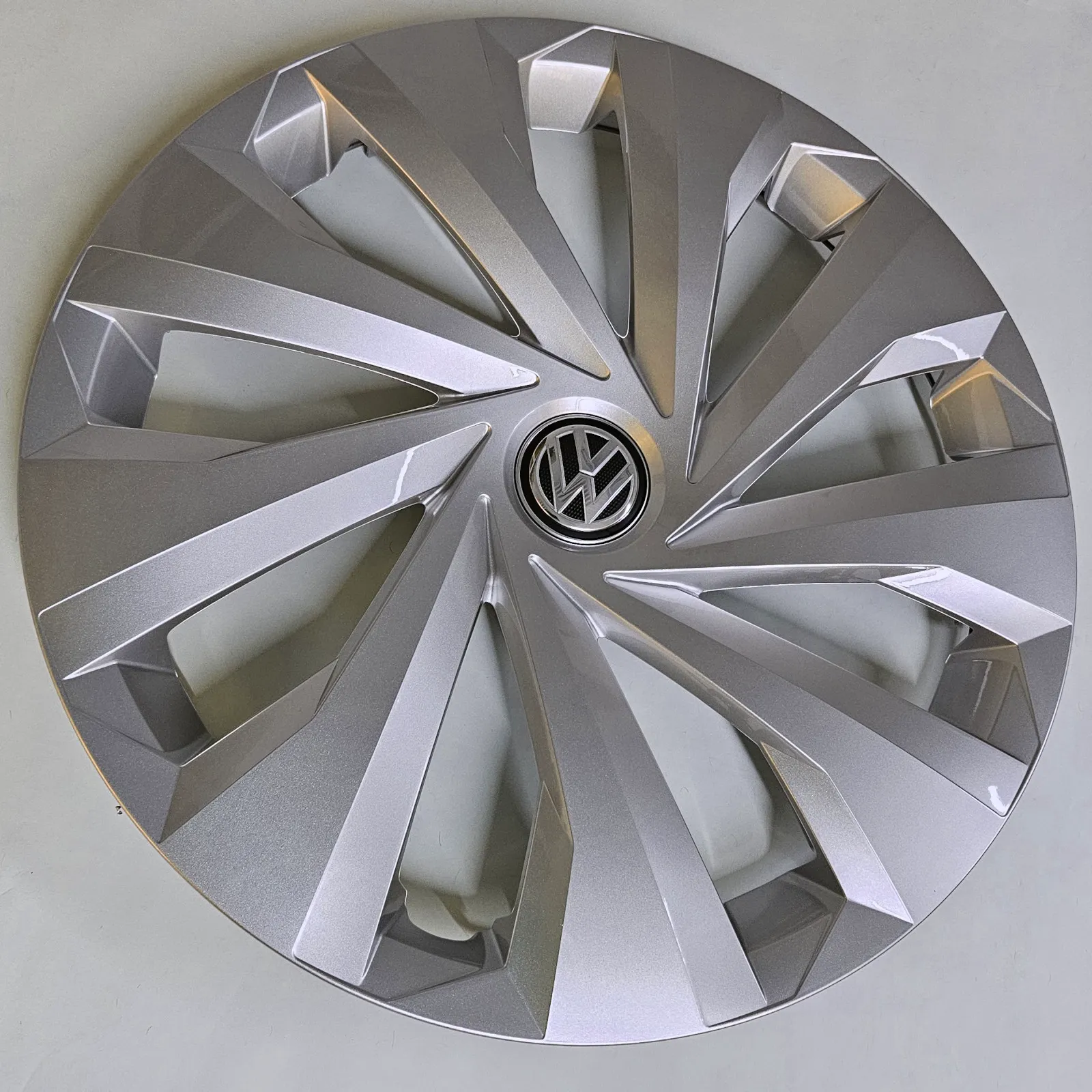 Hjulkapsel VW Polo 6 15" │ Genuine® sølv / krom / svart - 1 stk.