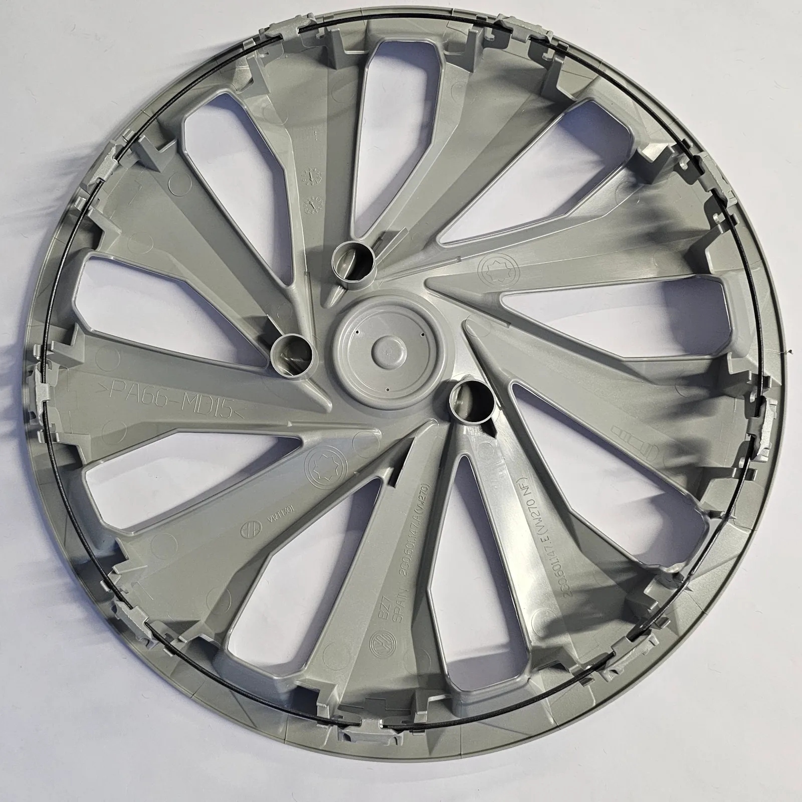Hjulkapsel VW Polo 6 15" │ Genuine® sølv / krom / svart - 1 stk. – bilde 2
