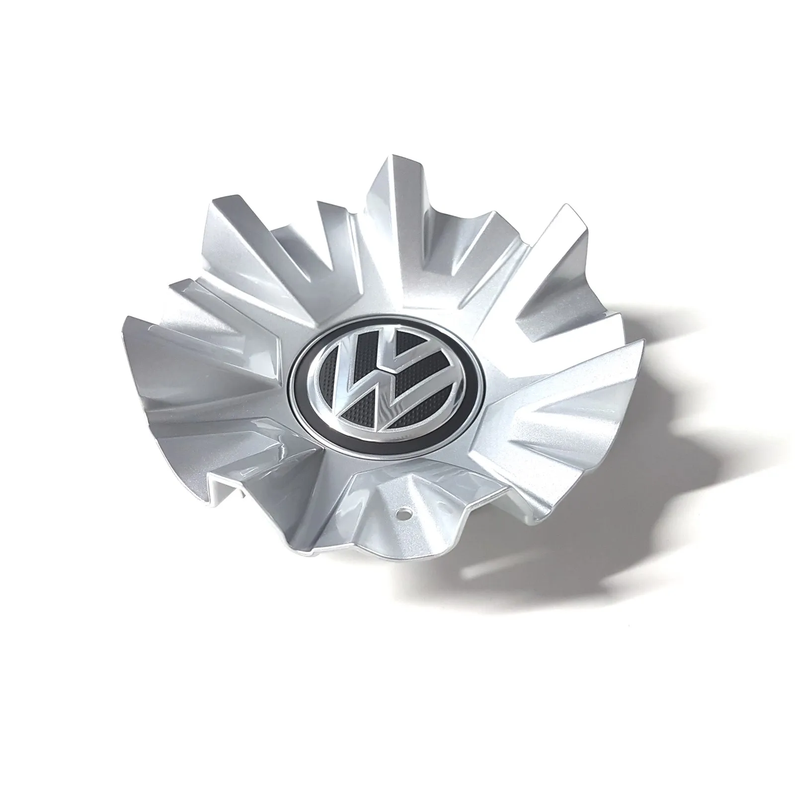 Hjulkapsel VW Touareg 3 │ Genuine® satengsvart / blank krom / reflekssølv - 1 stk.