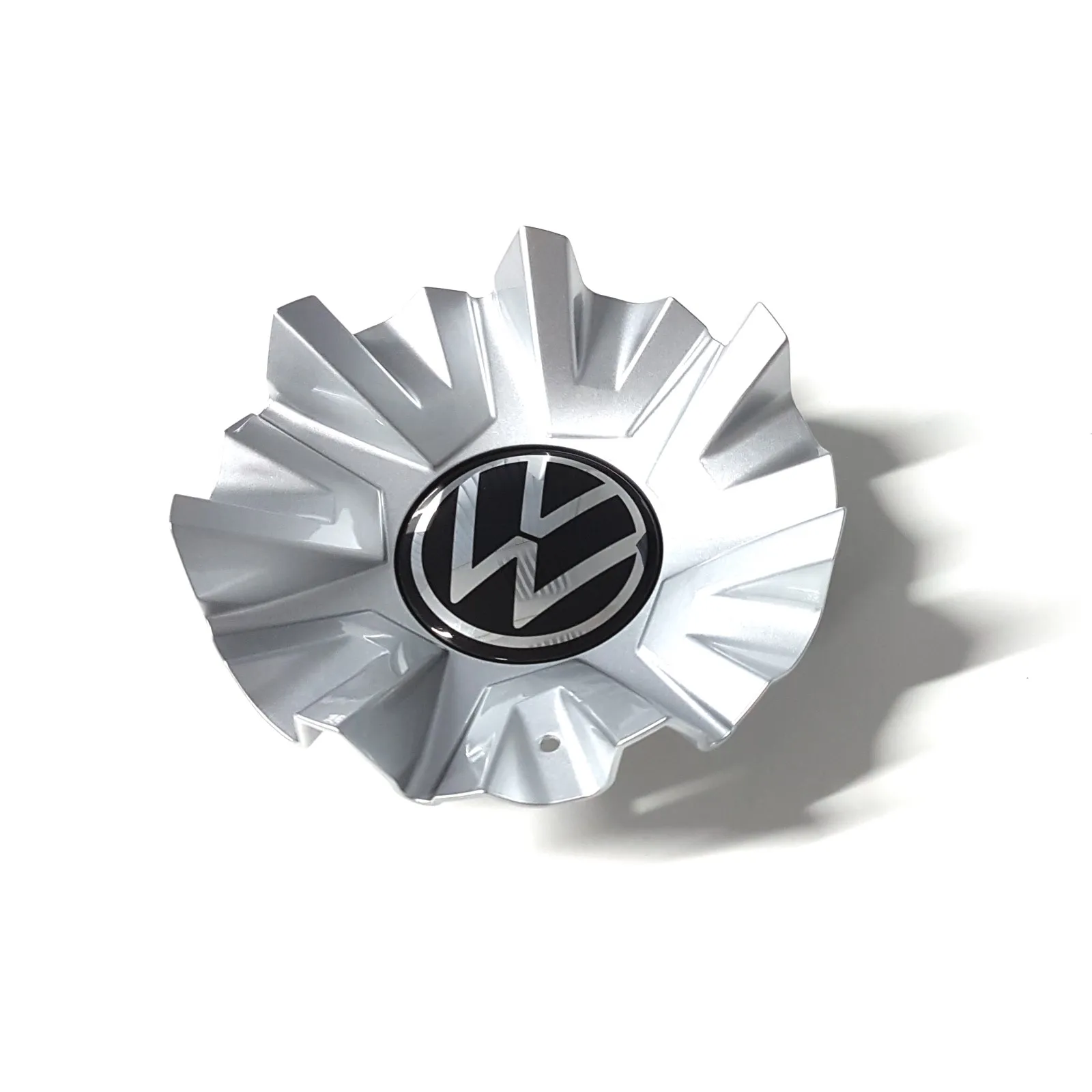 Hjulkapsel VW Touareg 3 │ Genuine® satengsvart / blank krom / reflekssølv - 1 stk.