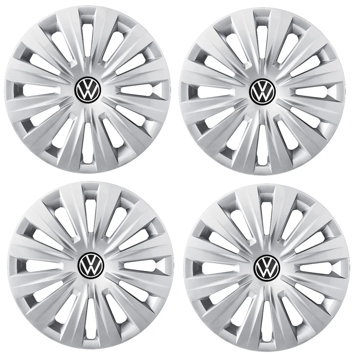 Hjulkapsler VW Golf 8 / Golf 8 Variant 15" │ Genuine® brillantsølv - sett 4 stk.