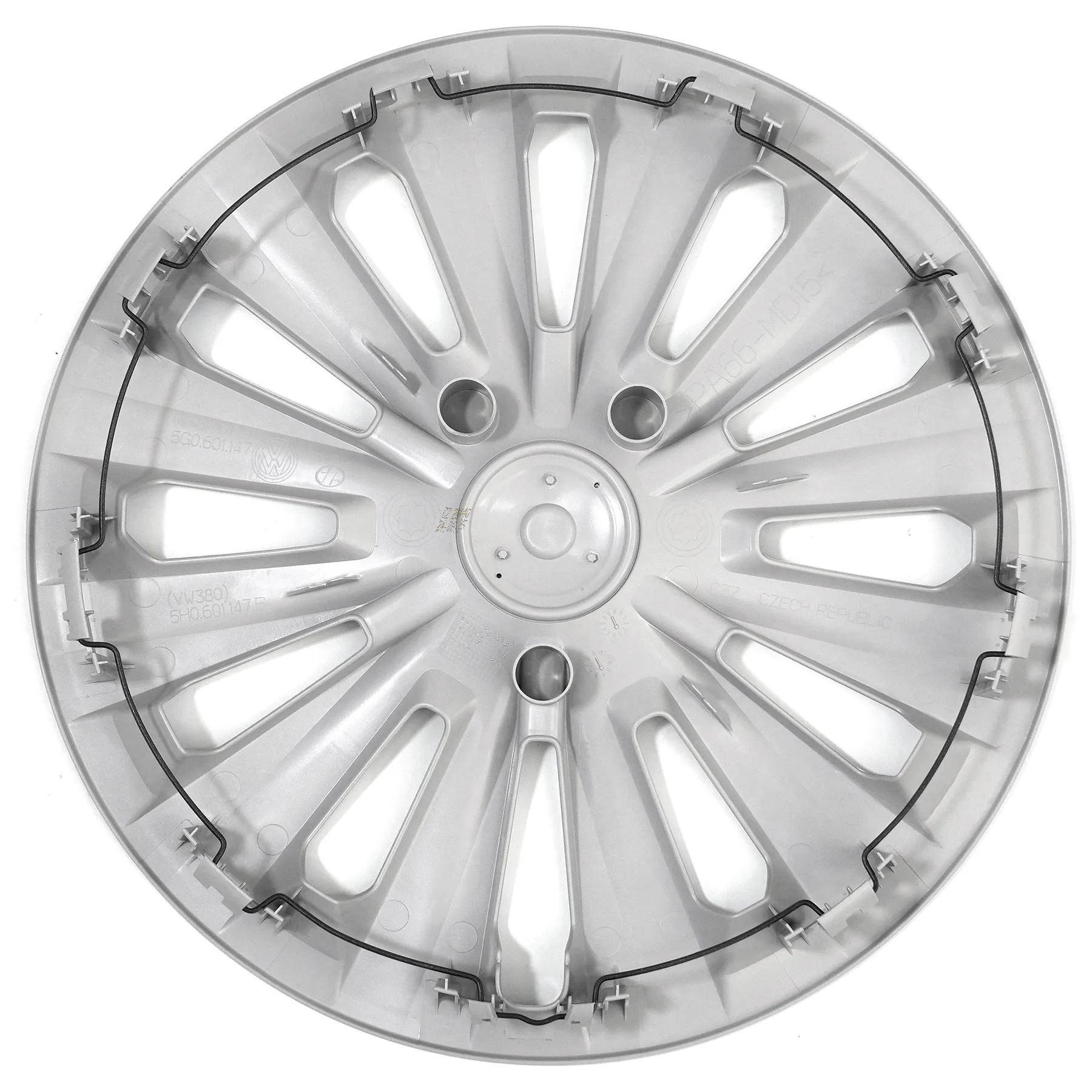 Hjulkapsler VW Golf 8 / Golf 8 Variant 15" │ Genuine® brillantsølv - sett 4 stk. – bilde 3