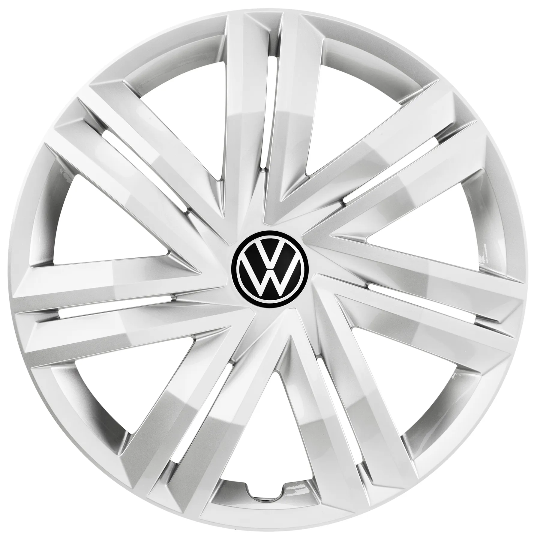 Hjulkapsler VW Polo 6 14" │ Genuine® brillantsølv - sett 4 stk.