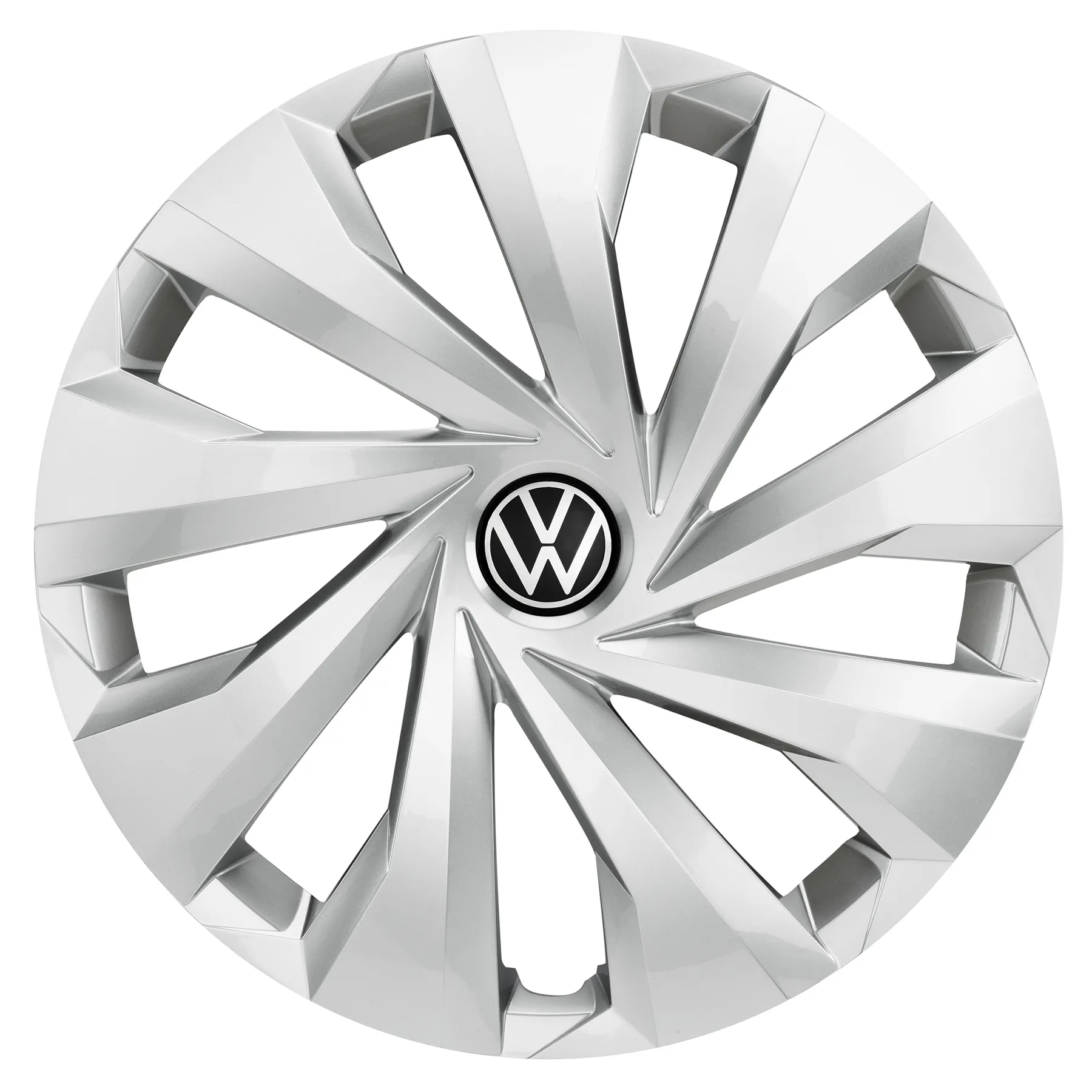Hjulkapsler VW Polo 6 15" │ Genuine® brillantsølv - sett 4 stk.