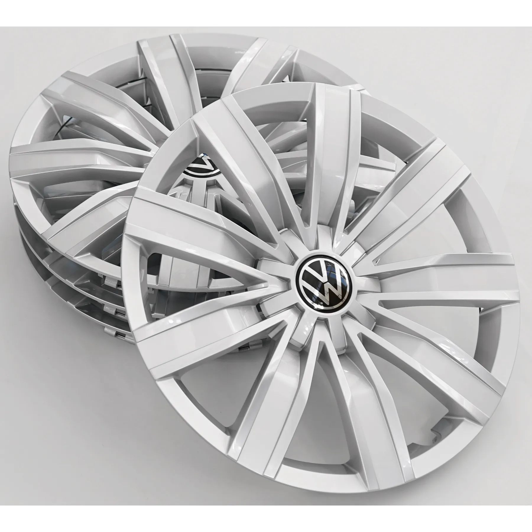 Hjulkapsler VW Tiguan 2 / Tiguan 2 Allspace 17" │ Genuine® brillantsølv - sett 4 stk.