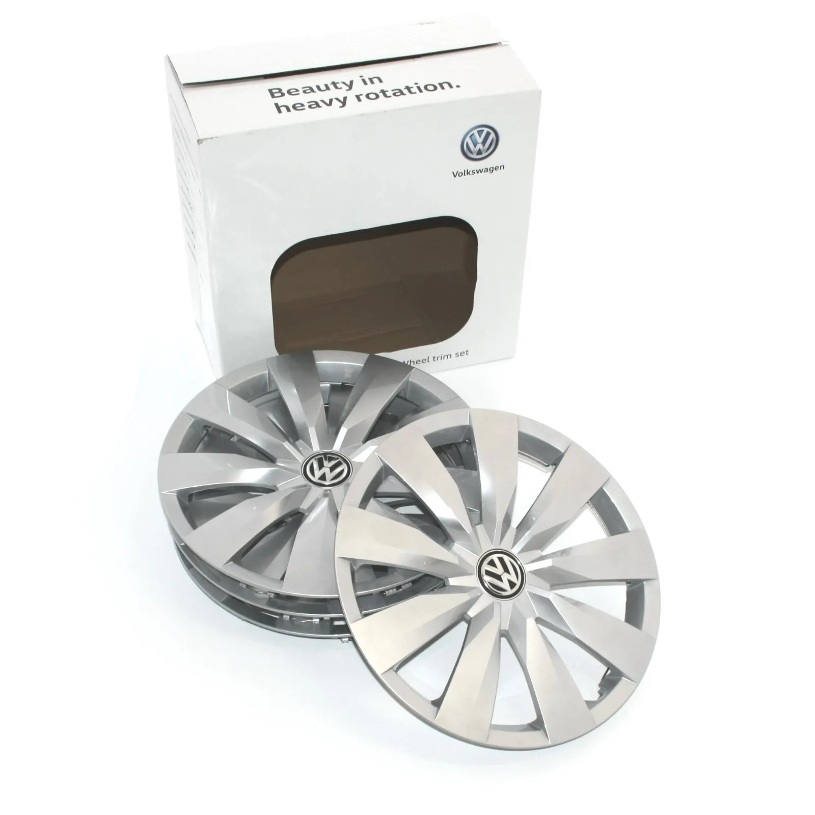 Hjulkapsler VW Touran 16" │ Genuine® brillantsølv - sett 4 stk.