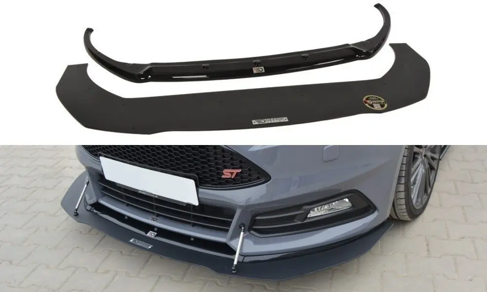 Hybrid frontspoiler Ford Focus III ST Facelift 2015-2018 | V.1 Black Edition – bilde 2