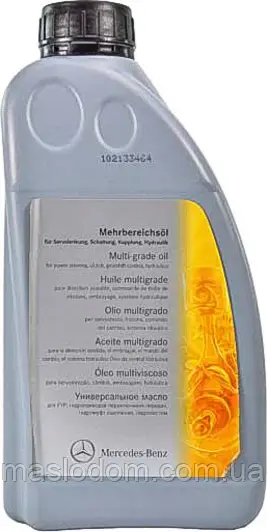 Hydraulikkolje Mercedes-Benz Hydrauliköl ZH-M MB 343.0 │ Nivomat olje for sentral hydraulikk Genuine® Central Hydraulic Oil - 1L Image 1