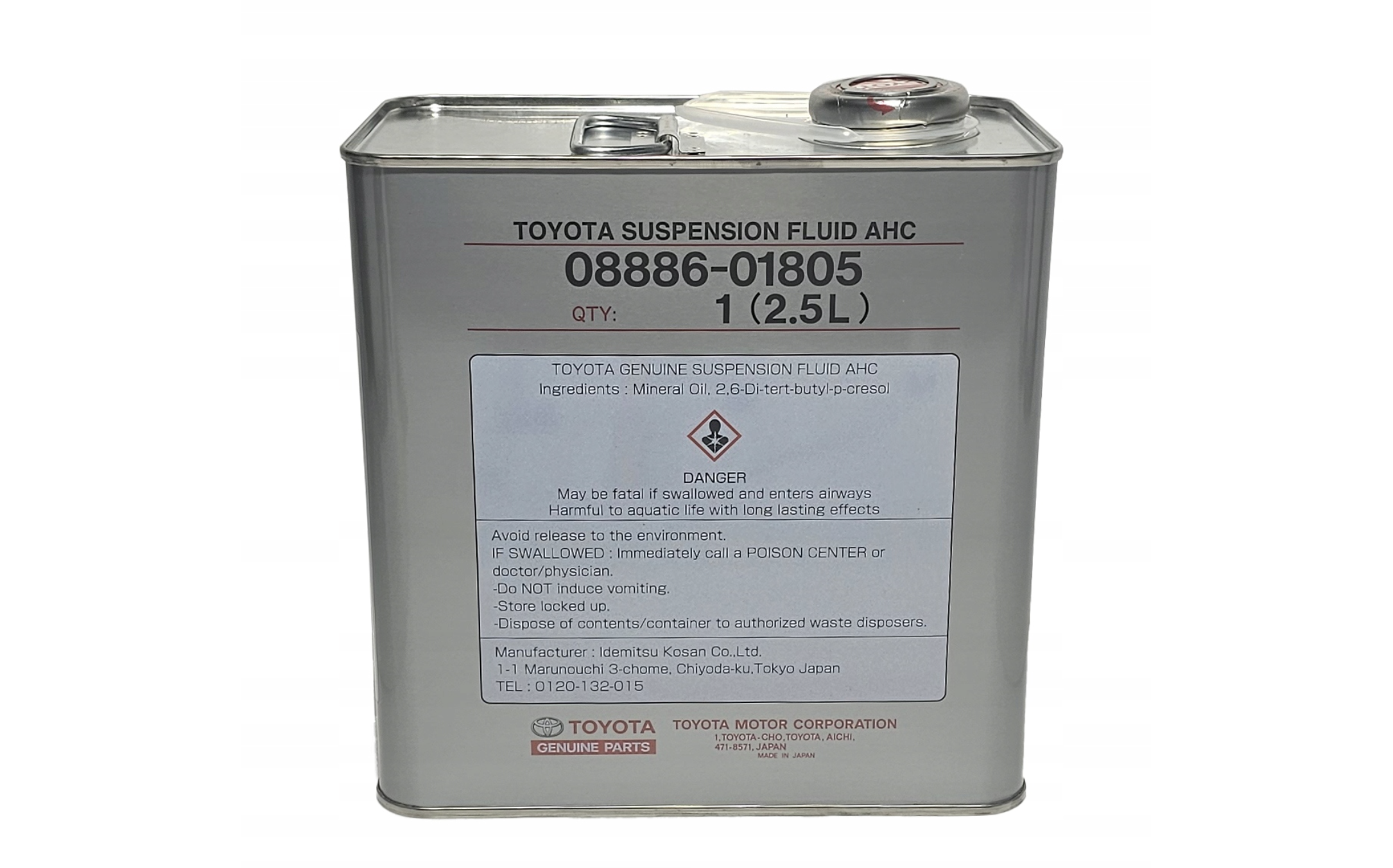 hydraulikkolje Toyota / Lexus AHC Suspension Fluid 2,5L - original hydraulikkolje for aktiv fjæring