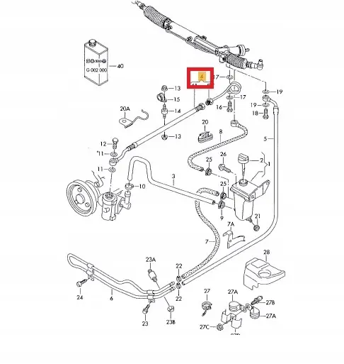 Hydraulikkslange, styring 8E1422893DF Image 3