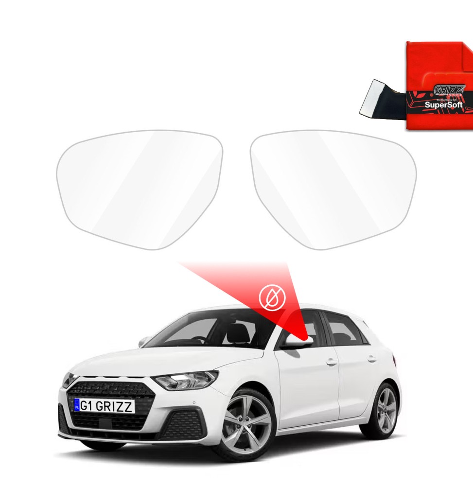 Hydrofil speilfolie Audi A1 FY 2023 - 2025 │ Folie mot regn for sidespeil – ZeroDrop Antidugg-folie