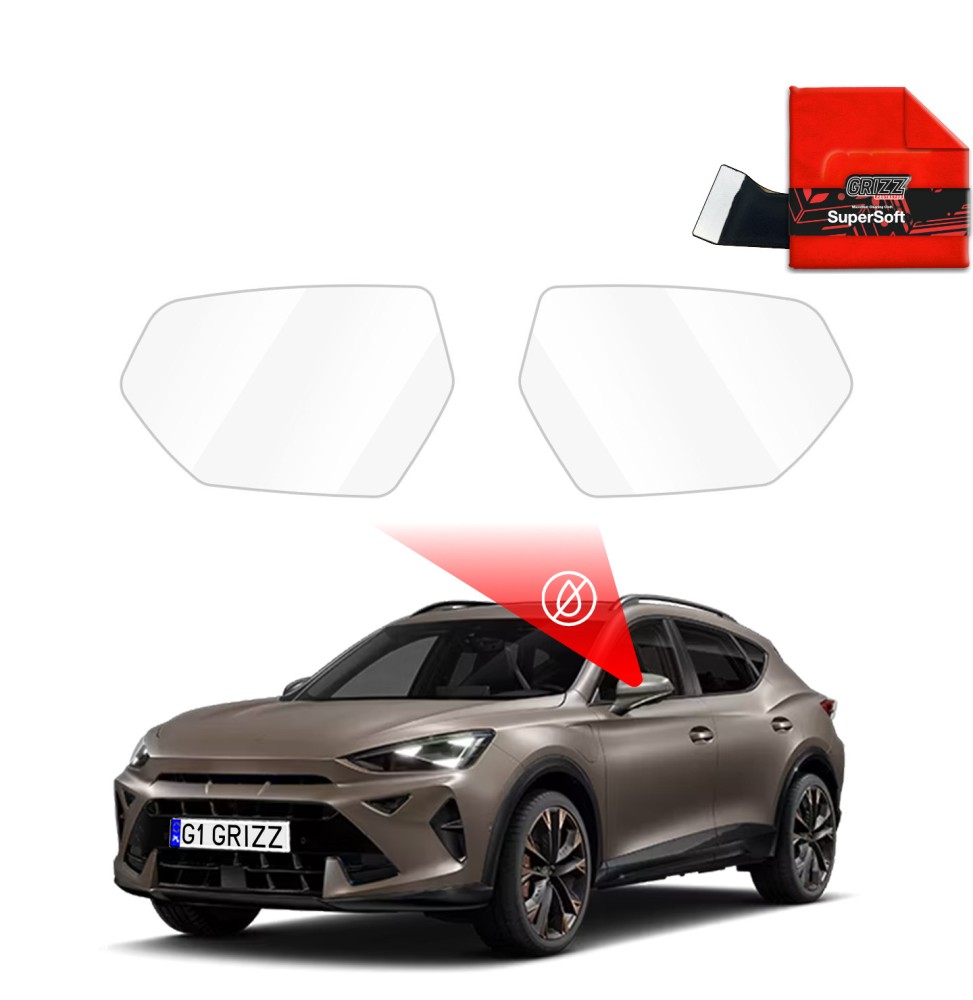 Hydrofil speilfolie Cupra Formentor 2024 - 2025 │ Folie mot regn for sidespeil – ZeroDrop Antidugg-folie
