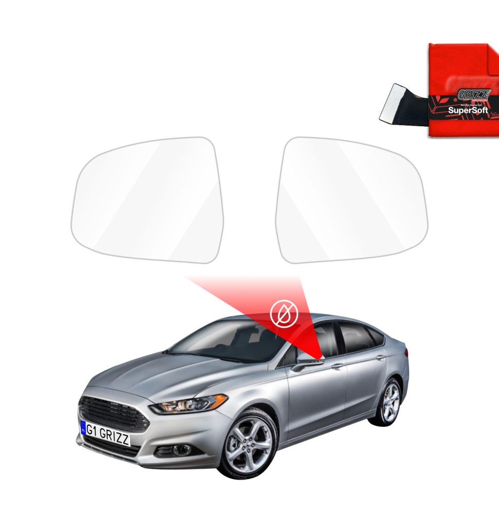 Hydrofil speilfolie Ford Mondeo IV 2010 - 2014 │ Folie mot regn for sidespeil – ZeroDrop Antidugg-folie