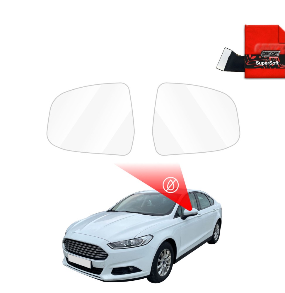 Hydrofil speilfolie Ford Mondeo V 2014 - 2019 │ Folie mot regn for sidespeil – ZeroDrop Antidugg-folie